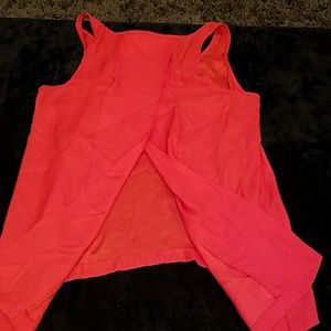 Bright Red open back blouse